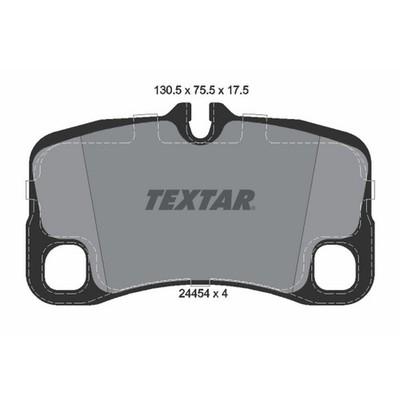 Textar Rear Disc Brake Pad Set for 2009-2012 Porsche 911 (2445401)