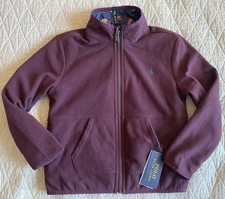 POLO RALPH LAUREN P-Layer 2 Reversible Fleece Jacket Size 7 NWT 145
