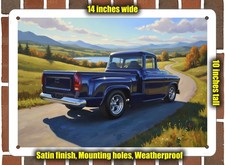Metal Sign - 1957 Chevrolet 3100 Pickup Truck 3 Oil Painting - 10x14