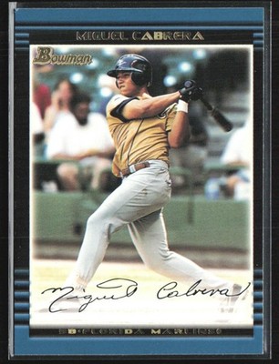 Miguel Cabrera 2002 Bowman C #BDP156 Florida Marlins
