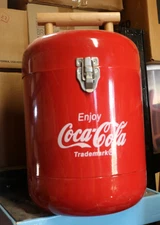 VINTAGE Coca-Cola Mini Portable Cooler Tailgate Tabletop 9"x16"