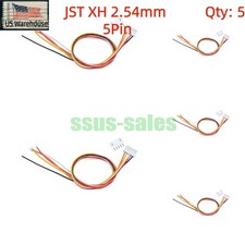 X5 JST XH 2.54mm 5Pin Male to Female Extension Cable 30CM, Female End No Solder