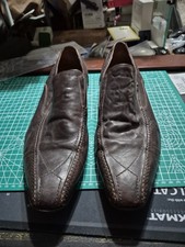 Steve Madden Men's Leather TALONE Loafers Brown Size 10 Dress Shoes