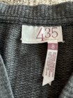 Matilda Jane-435 Gray Waffle Knit Top W/ Geometric Print Sleeves, Size 8 — photo 4