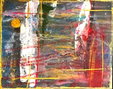 MODERN ART ACRYLIC ON CANVAS  8”x10”