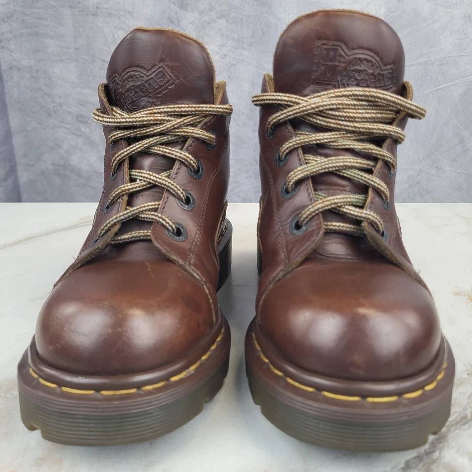 Vintage Dr. Martens Grizzley Boots Women's US 5 UK 3 Brown 8444 - Image 3 of 4