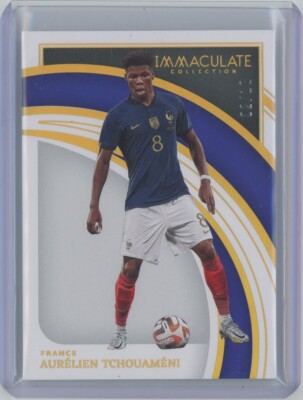 2022-23 Immaculate Soccer #79 Aurelien Tchouameni Gold /10