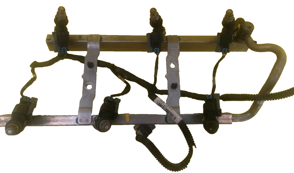 Chevrolet Uplander 2005-2006 riel inyector de combustible con juego de 6 inyectores OEM Foto 4 de 4