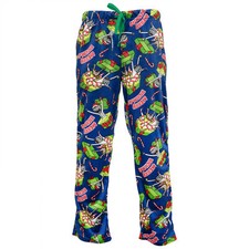 Rick And Morty Christmas Portals All Over Print Sleep Pants Blue