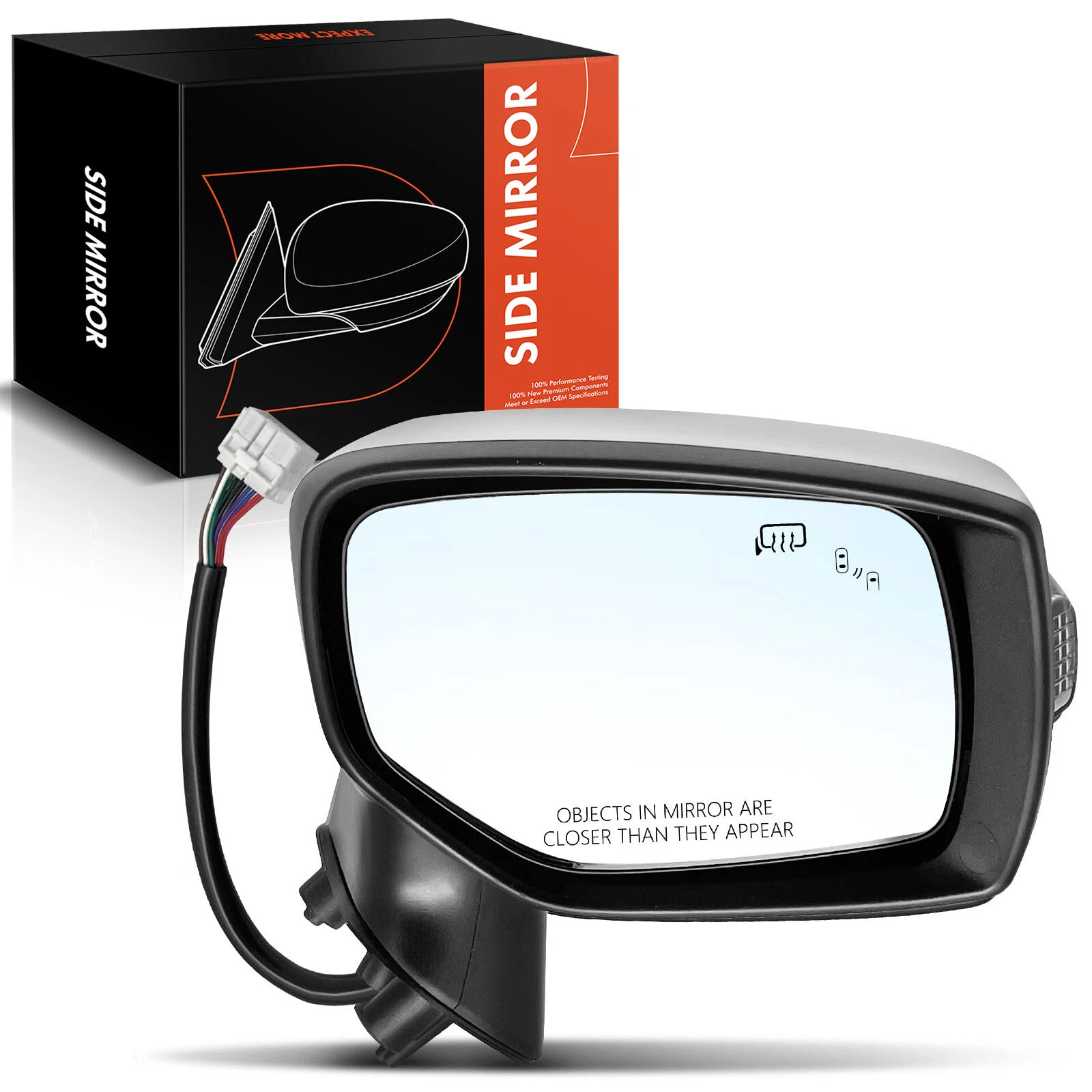 Passenger RH Chrome Power Mirror for Subaru Outback 2015-2017 Legacy 2015-2017