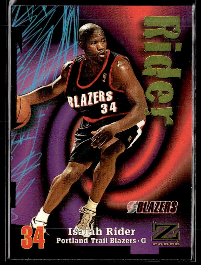 1997-98 Skybox Z-Force Isaiah Rider #108 Trail Blazers