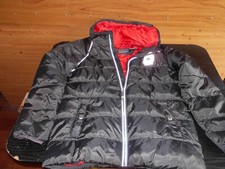 Converse Padded Coat Uk 13-15 Years Old 158-170cm Extra Large Black Polyester