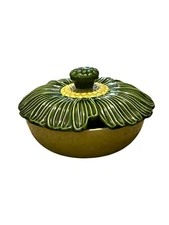 Vintage Valley Vista California 102 Green Cabbage Serving Ceramic Covered Dish