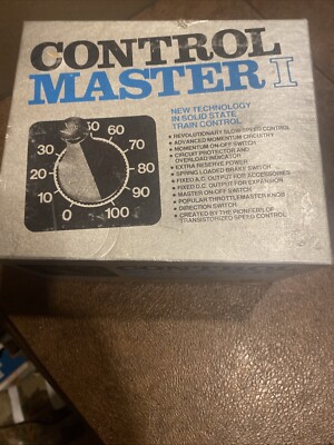 Control Master I model train controller in original box/untested/see photos