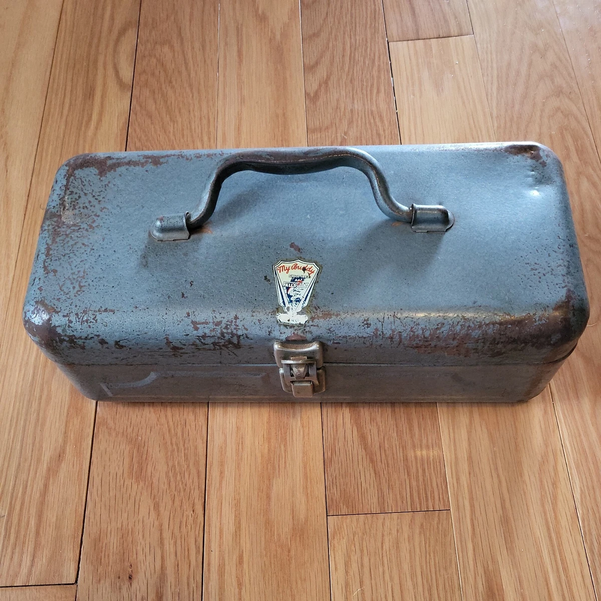 Vintage My Buddy Metal Fishing Tackle Box Model