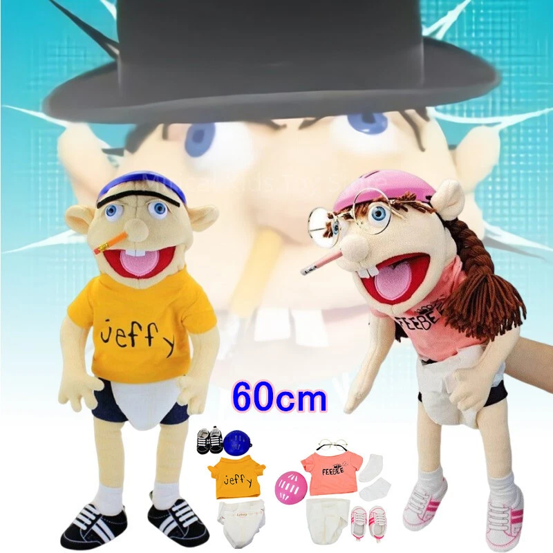 Jeffy Puppet Soft Plush Toy Hand Puppet,Jeffy Plush Toy Cosplay,Jeffy Hat  Hand Puppet Game 