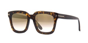 Tom Ford SARI FT 0690 Dark Havana/Brown Shaded Mirror (52F D) Sunglasses  889214028259 | eBay