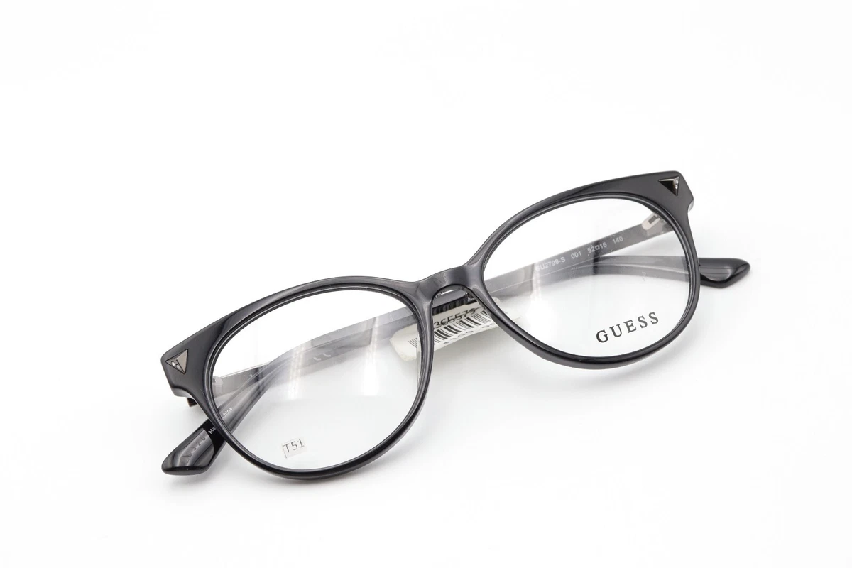 Guess GU9202 Womens Plastic Eyeglass Frame 001 Shiny Black 47-16 Spring Hinges Guess GU2818 001 Black Eyeglasses | SmartBuyGlasses US main image 4