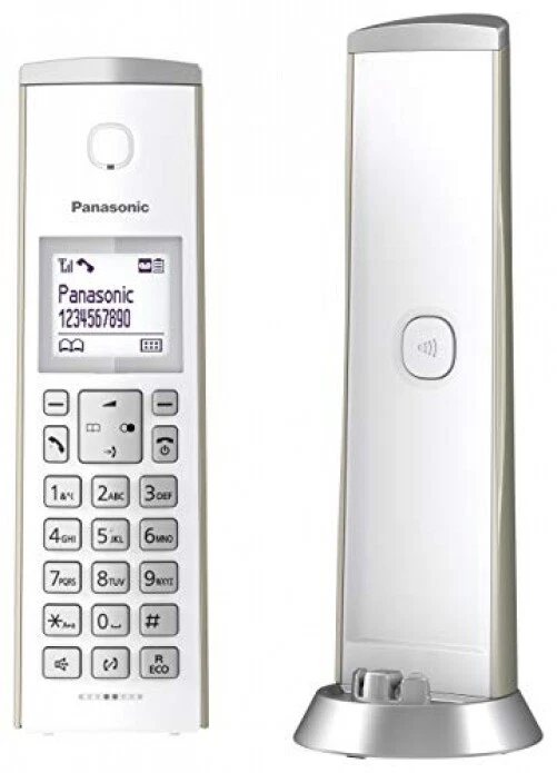 PANASONIC Design-Telefon Anrufbeantworter & Wecker Haustelefon schnurlos HD-Tele - Bild 4 von 4