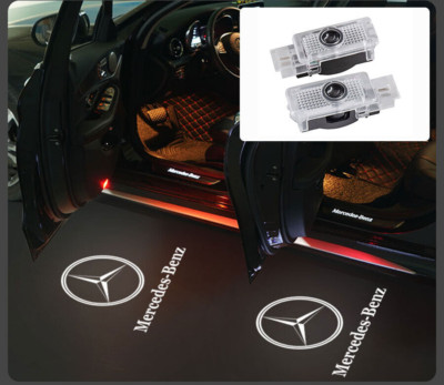 2x Ghost LED Door Step Courtesy Laser Light for Mercedes Benz C W203/SLK/CLK SLR