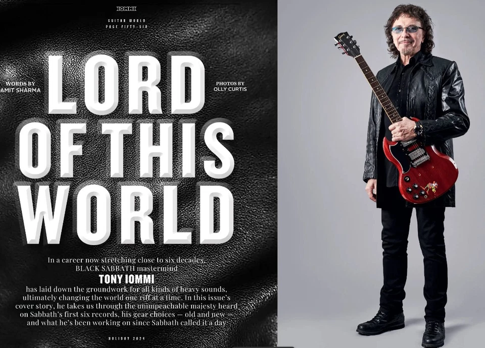 Guitar World Magazine Special Holiday 2024 issue Tony Iommi Black Sabbath Foto 3 de 4
