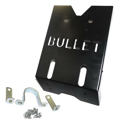 Fits Royal Enfield Bullet Engine Guard Skid Plate Steel Black Painted