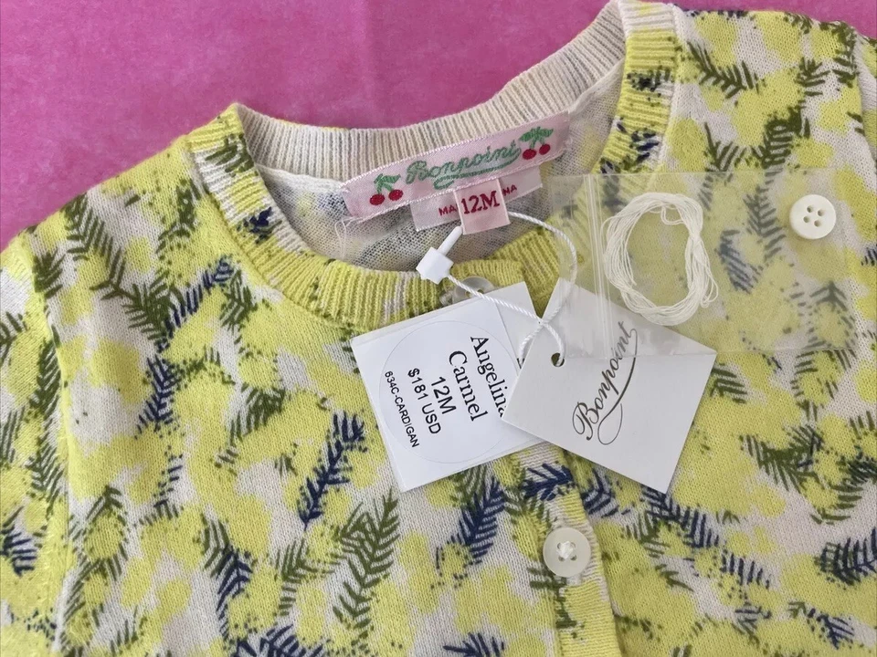 Suéter Bonpoint Niñas, 12 Meses, 100% Algodón Foto 3 de 4