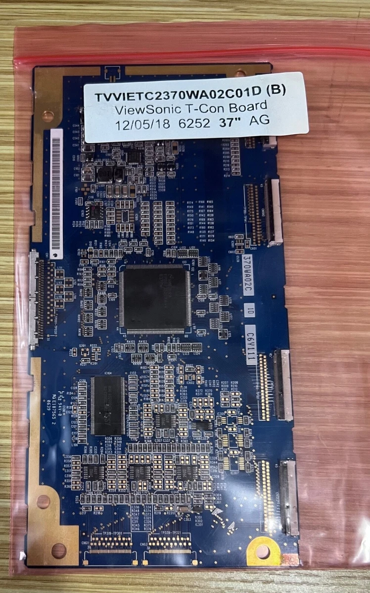 Carte Mère TV ViewSonic VS16174 – Avec T-Con Et Câbles, HD (ouvert Jamais Utilisé)