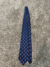 Disney Necktie Pooh Tigger and His Shadow Blue Tie