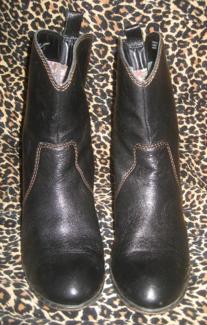 boc black leather boots