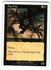 Magic_the_gathering 7th Edition Bog Imp #122 2001,MTG,LP Common