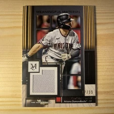 2024 Museum Corbin Carroll Meaningful Material /99 relic diamondbacks 