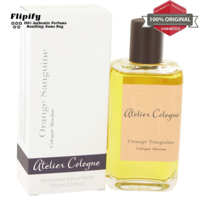 Orange Sanguine 3.3 oz Pure Perfume Spray for Men by Atelier