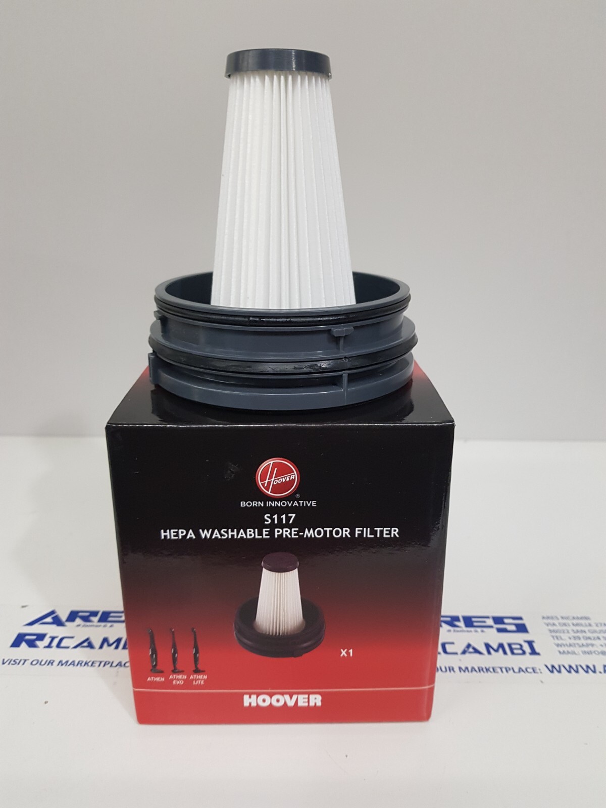 Hoover 35601338 S117 Filtro pre motore per scopa elettrica ATHEN ATH... ATN...