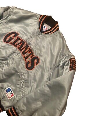 Vintage Felco San Francisco Giants Grey Satin Bomber Jacket Vintage Felco San Francisco Giants Grey Satin Bomber Jacket