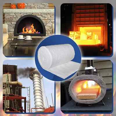 Nutec MaxWool Ceramic Fiber Insulating Blanket, 1/2 x 8 x