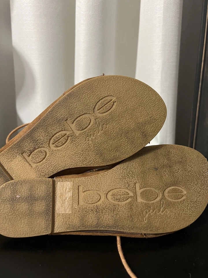 Bebe Girls Gladiator Sandals Size 4/5 Juniors or Size 6 in Women's Foto 4 de 4