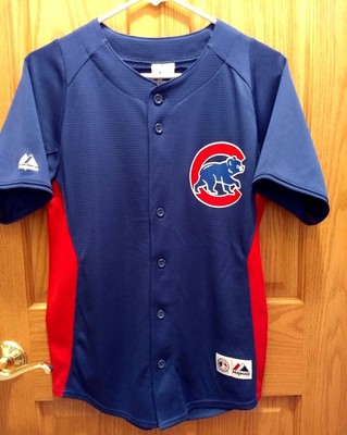 cubs button down jersey