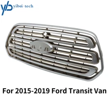 Chrome Front Bumper Upper Grille Grill For 2015-2019 Ford Transit 150 250 350