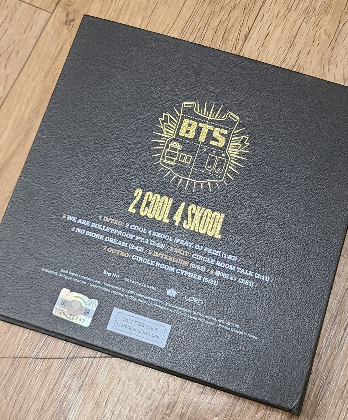 BTS全メンバー直筆サイン入り 2COOL 4SKOOL その2