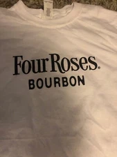 New White Four Roses Kentucky Bourbon Whiskey Tee T Shirt Mens Extra Large XL