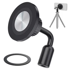 Magnetic Phone Tripod Mount Adapter for iPhone Magsafe with 1/4"-20 Screw Hole