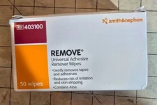 Smith & Nephew REMOVE 403100 Wipes 50 Universal Adhesive Remover SOLD SEPARATE
