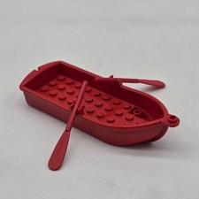 Lego Red Minifigure Pirate Ship Rowing Boat 2 Oars Paddles