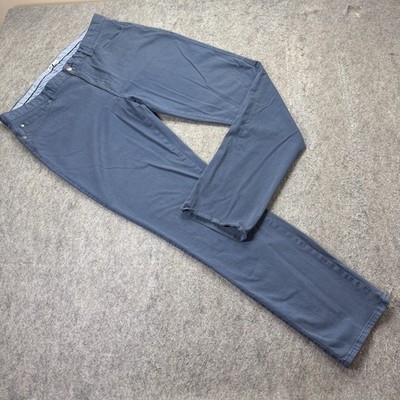 Peter Millar 5-Pocket Pants Men 38 x 34 Blue Stretch Ultimate Sateen