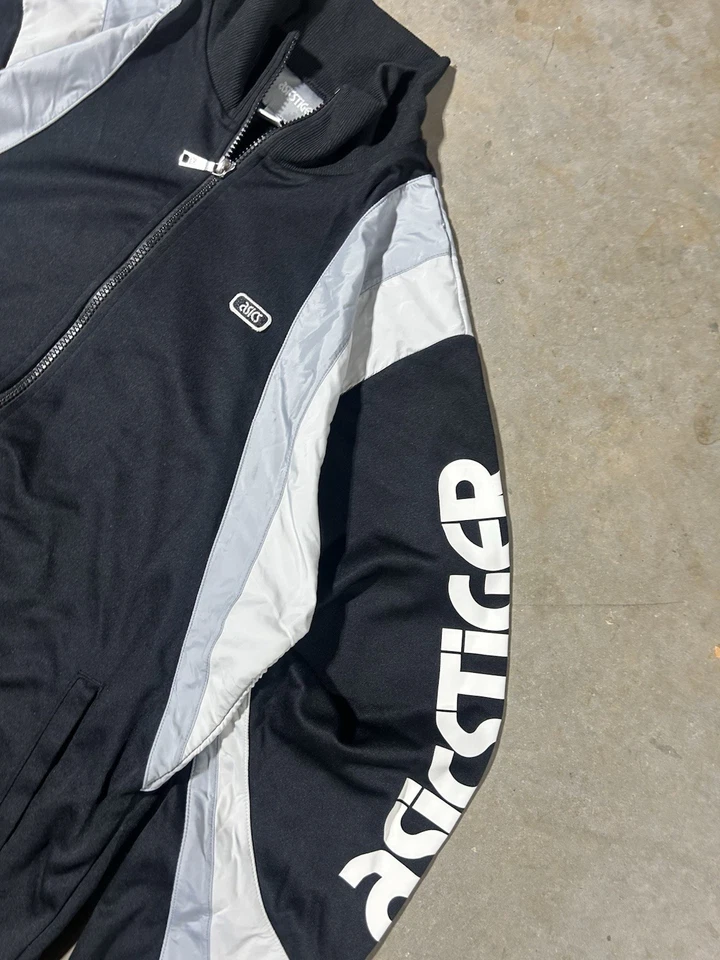 Chaqueta con cremallera gráfica Y2K ASICS TIGER Foto 2 de 4