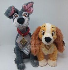 Disney Store Lady and the Tramp plush These Two Are Too Cute