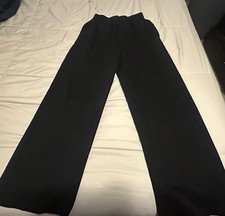 Size medium black straight wide leg high rise sweatpants with elastic waistband
