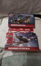  Airfix  Spitfire &Airfix Mitsubish Planes Kits&Factory Sealed Bags InsideBoxes 