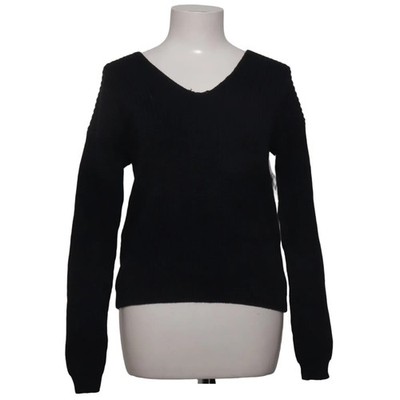 NLY Trend, Strickpullover, Größe: XS, LACING DOWN KNIT, Schwarz, Baumwolle #iKa